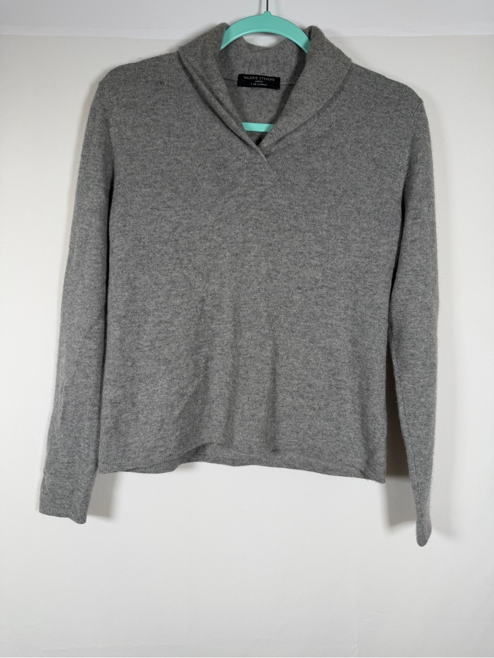 Cashmere V-Neck Shawl Collar Sweater - Quiet Luxury, Old Money, Capsule